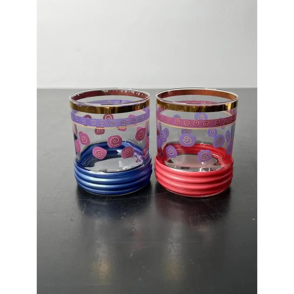 Sakura‎ Sango Sue Zipkin Rocks Mid-Century Modern Whiskey Glass Set